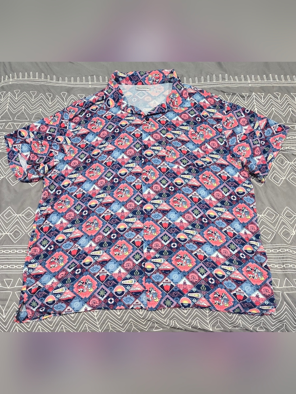 Disney Cruise Line Men's Button Down Polo